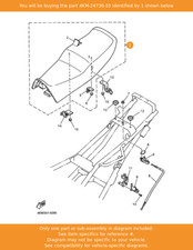 YAMAHA Double Seat Assy, 4KM-24730-10 OEM XJ900SDIVERSION