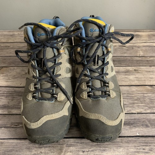Hi-Tec Alchemy Lite Gray Yellow Outdoor Hiking Boots Waterproof Women’s Sz 9 - Picture 2 of 6