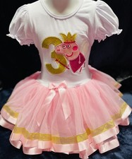 Pig Princess Birthday Party Tutu Dress Pink 3rd Birthday