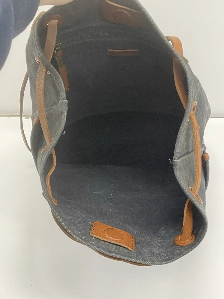 Madewell Gris Pesado "La Mochila Convertible de Lona" Raro Agotado Foto 3 de 4