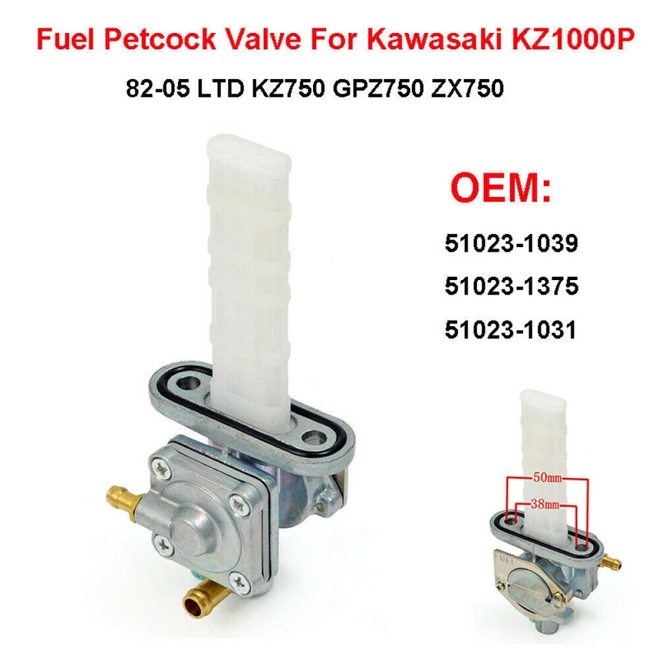 Fuel Petcock Valve For Kawasaki 1000 CSR KZ1000 81-82 1000 LTD 81-85 KZ650 92-93 - Image 2 of 4