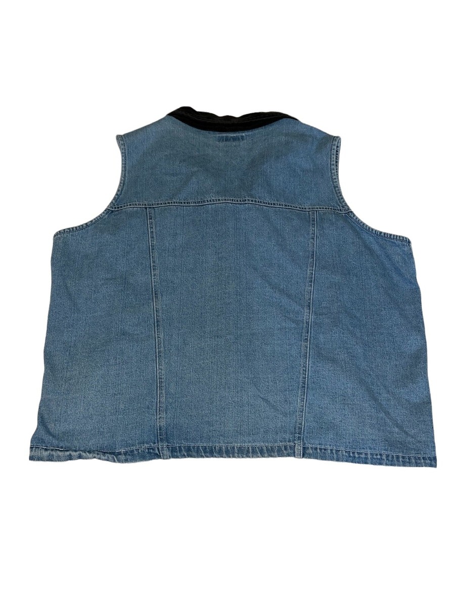 Vintage At Last & Co Classic Blues Collection Jean Vest
