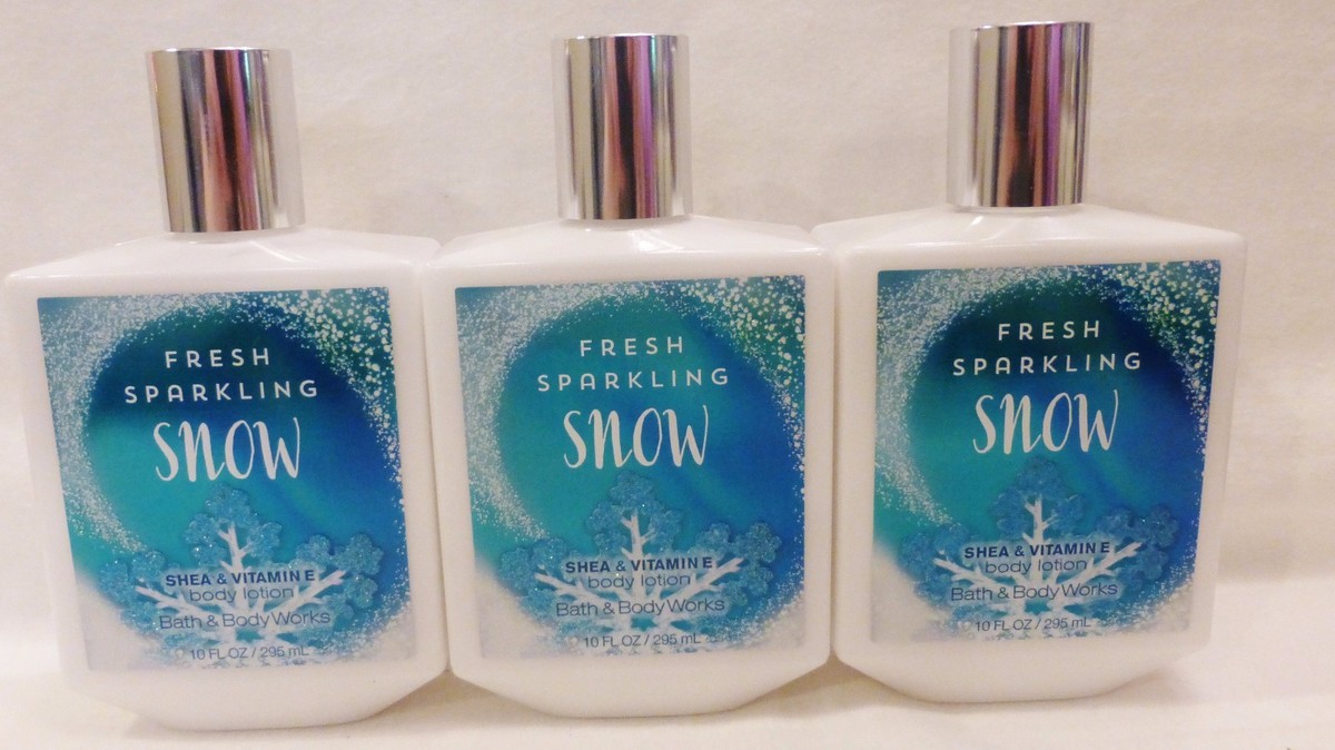 Fresh Sparkling Snow Body Lotion Bath Body Works 10 Oz