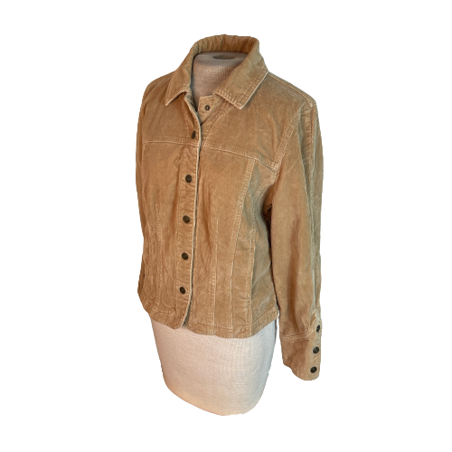 AMI Corduroy Jacket Tan Camel S Small 