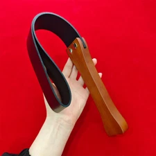 Spanking Whip Paddle Wooden Handle PU Leather Paddle Flogger Couples Games BDSM