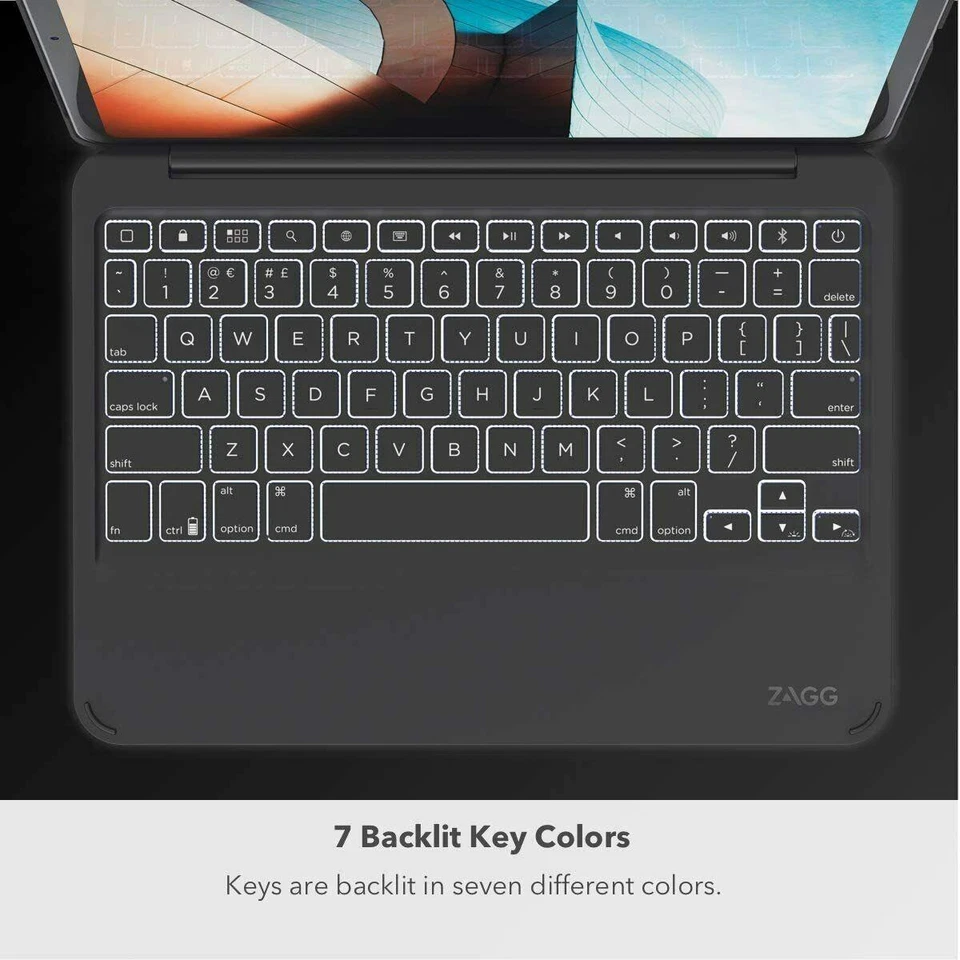 Zagg iPad Pro 11" 1st Gen 2018 Bluetooth Keyboard Folio Case - Image 2 of 4