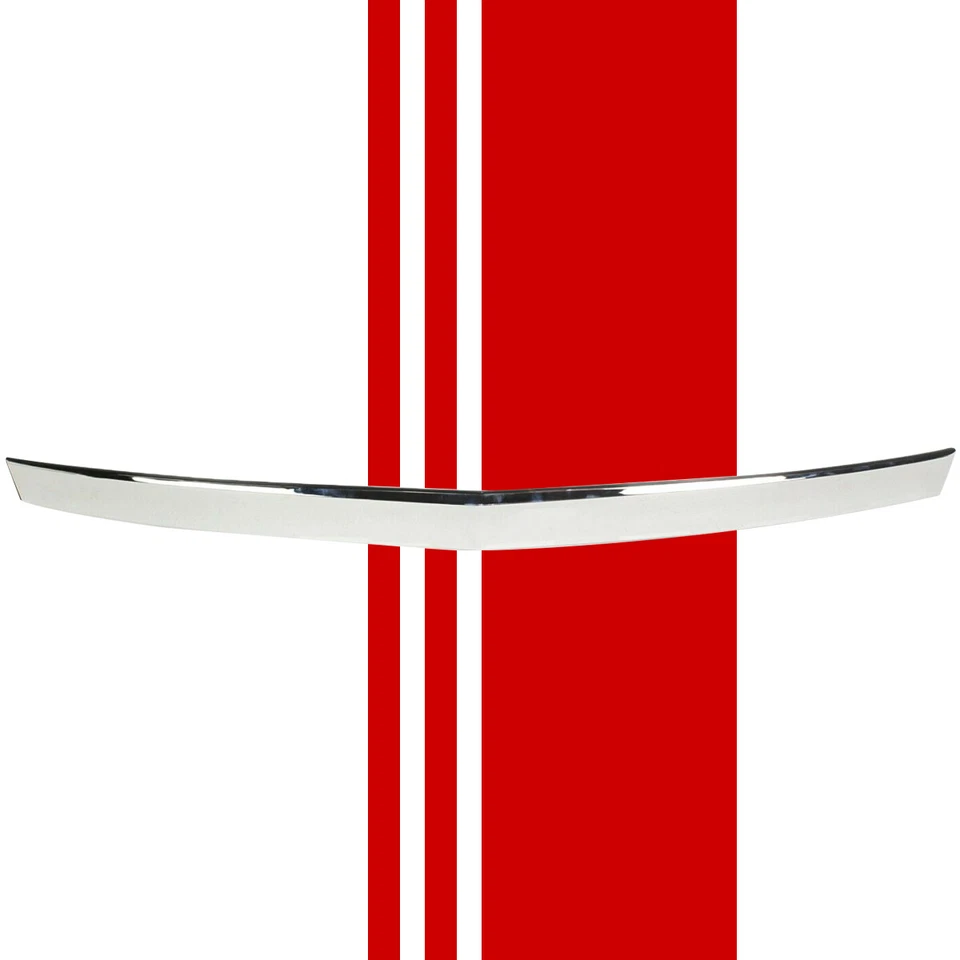 Chrome Hood Molding ABS Trim For Cadillac Escalade 2007-2014 Upper Grille Foto 3 de 4