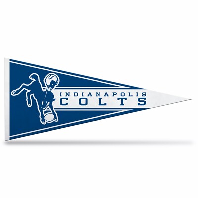  Indianapolis Colts NFL Retro Mini Pennant 9''x4'', New, felt, Made in USA 