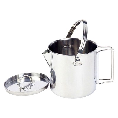 1.2L Stainless Steel Camping Pot Portable Water Mug for Outdoor Hiking Camping