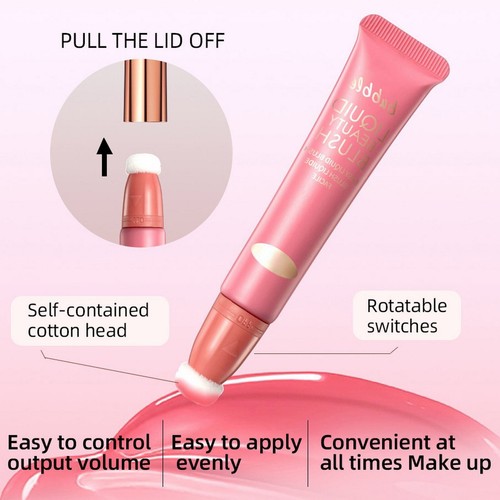 Hydrating Liquid Blush Powder Palette Makeup Matte Definition Velvet Skin Gentle - Picture 8 of 20