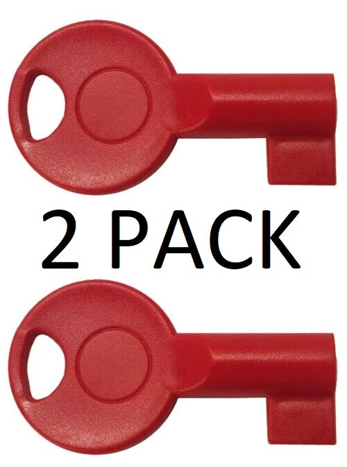2 x TC376 - C-TEC CFP FIRE ALARM PANEL Access KEY Spare S-KEY REPLACEMENT New