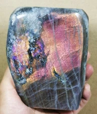 Polished Nice Rainbow Purple Flash Labradorite Spectrolite Freeform Reiki Stone