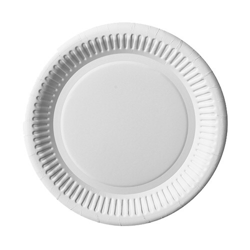 "100 Teller, Pappe \"Pure\" Rund Ø 20 Cm Weiss Pappteller Einwegteller"-image