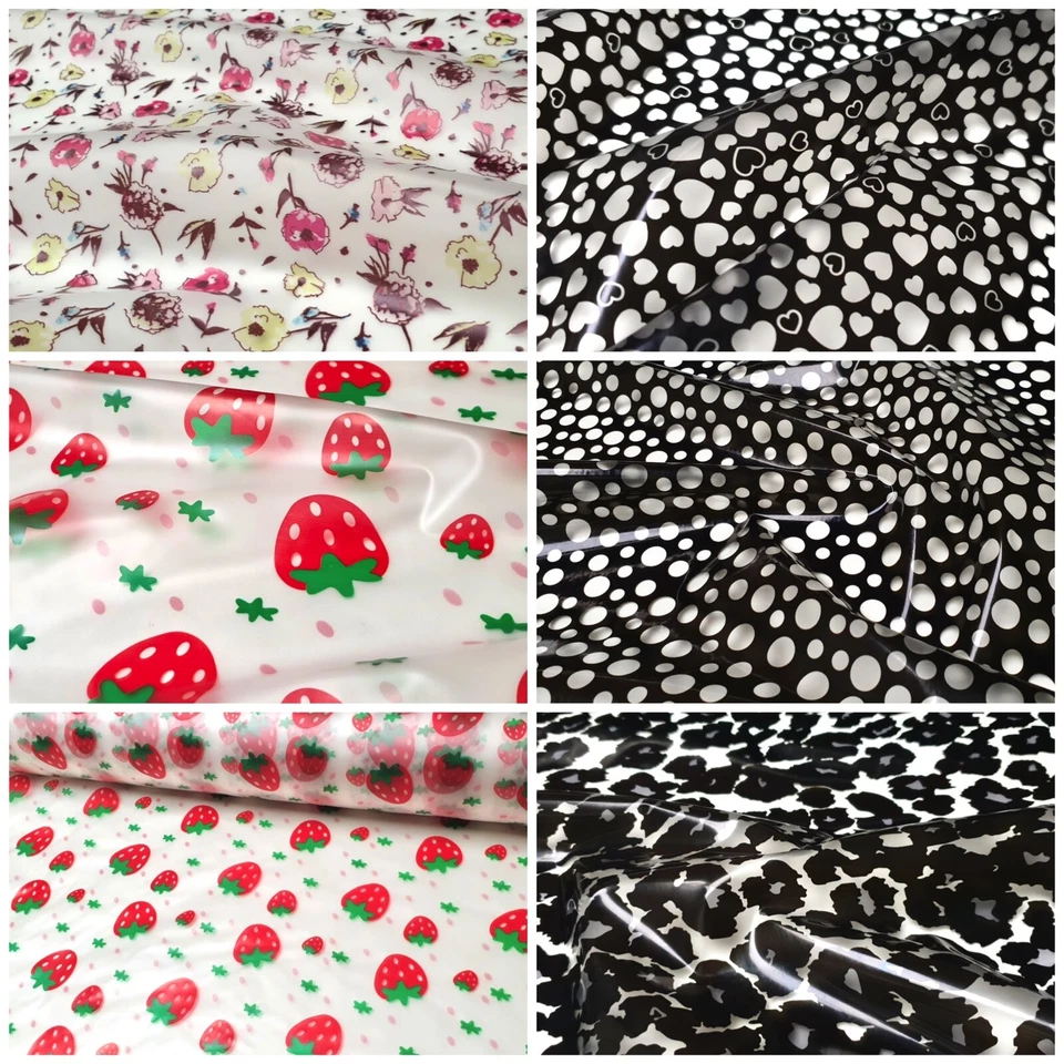 Regenjacken Stoffe Transparent Wasserdicht PU Folie Bedruckt Weich Schutzhüllen