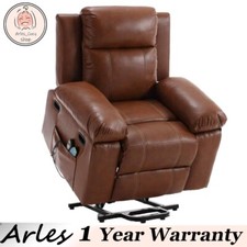 Electric Power Lift Recliner Chair Sofa Vibration Massage  Heat Remote Control