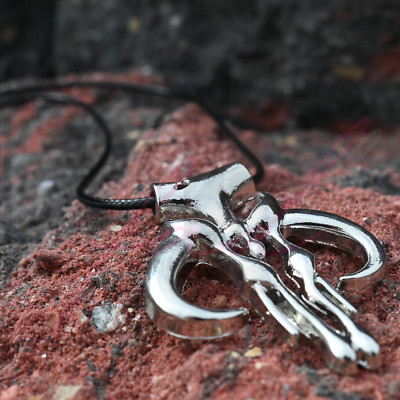 Star Wars Pendant Necklace Mandalorian Baby Yoda Leather Cord w/Extension Chain