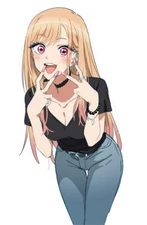 Marin My Dress-up Darling V10 Weatherproof Anime Sticker 6" Car Decal