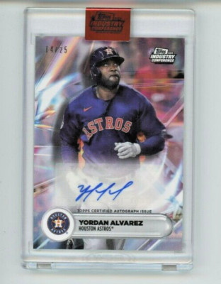 YORDAN ALVAREZ #/25 AUTO 2024 Topps Industry Conference Encased