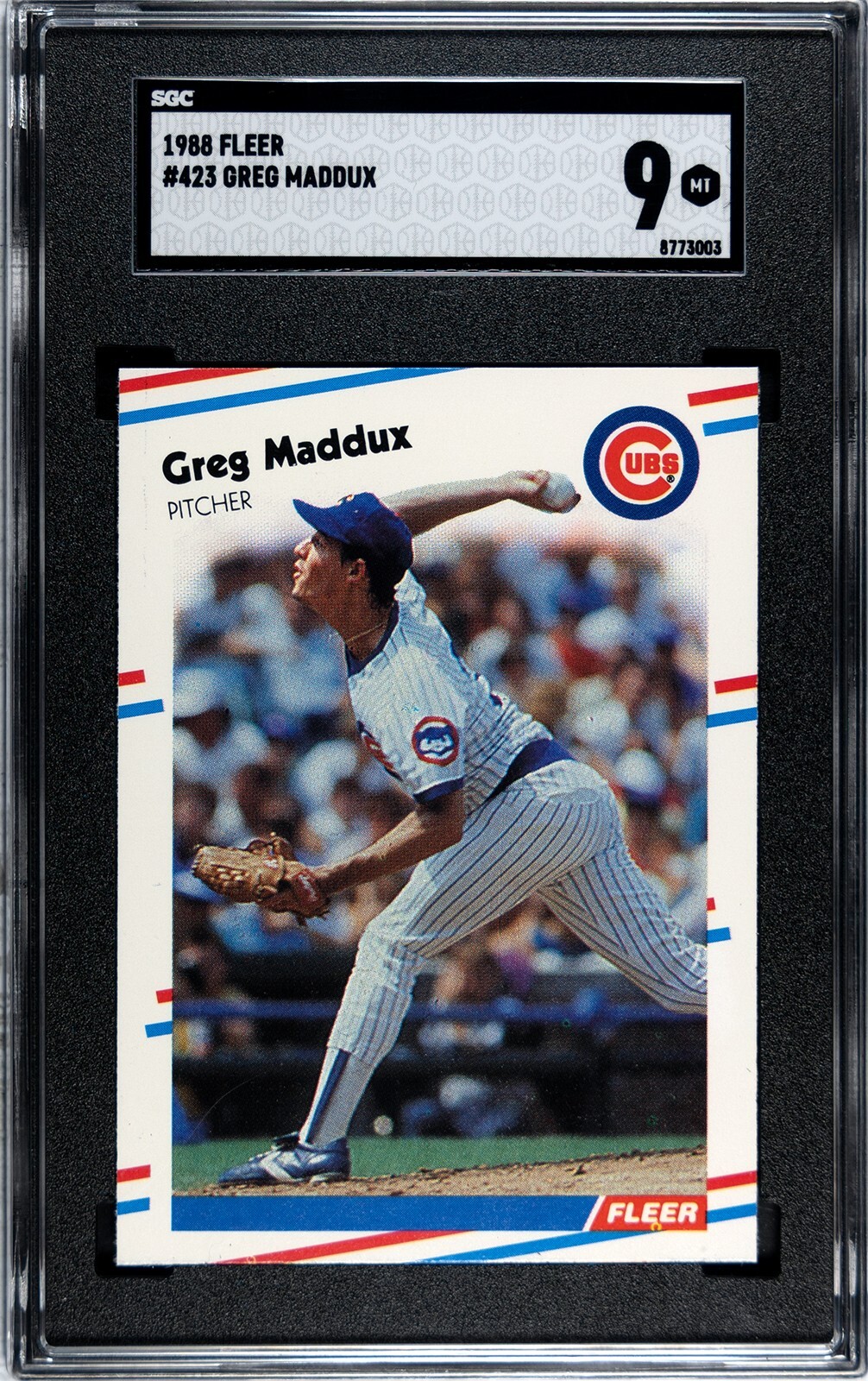 1988 Fleer #423 Greg Maddux SGC 9 MINT