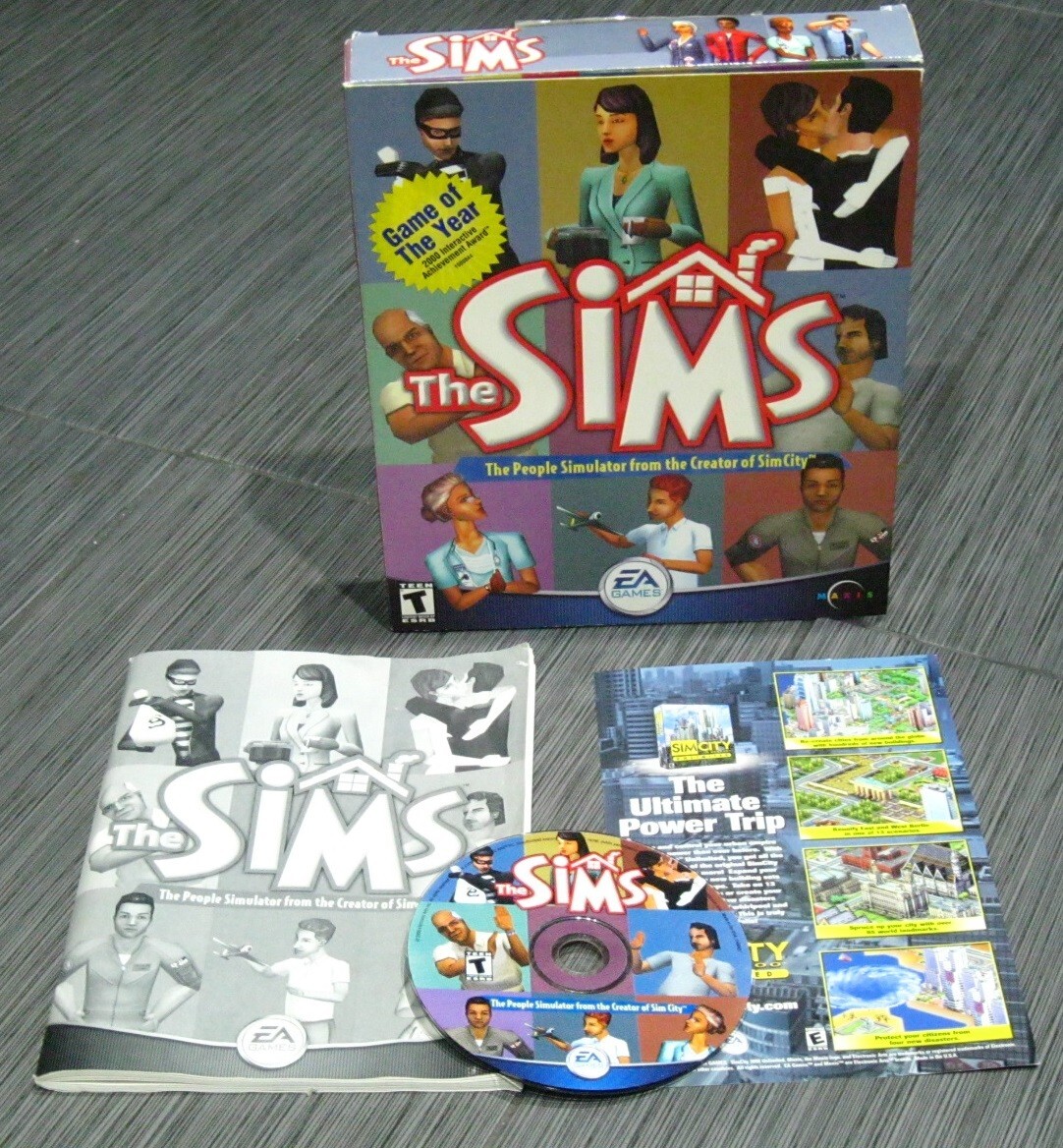 The Sims Game Big Box Game of the Year First Edition 2000 EA MAXIS The Sims Game Big Box Game of the Year First Edition 2000 EA MAXIS
