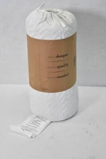 Linen Market 3 Piece Quilted Coverlet Set White Herring Pattern Queen/Full Size