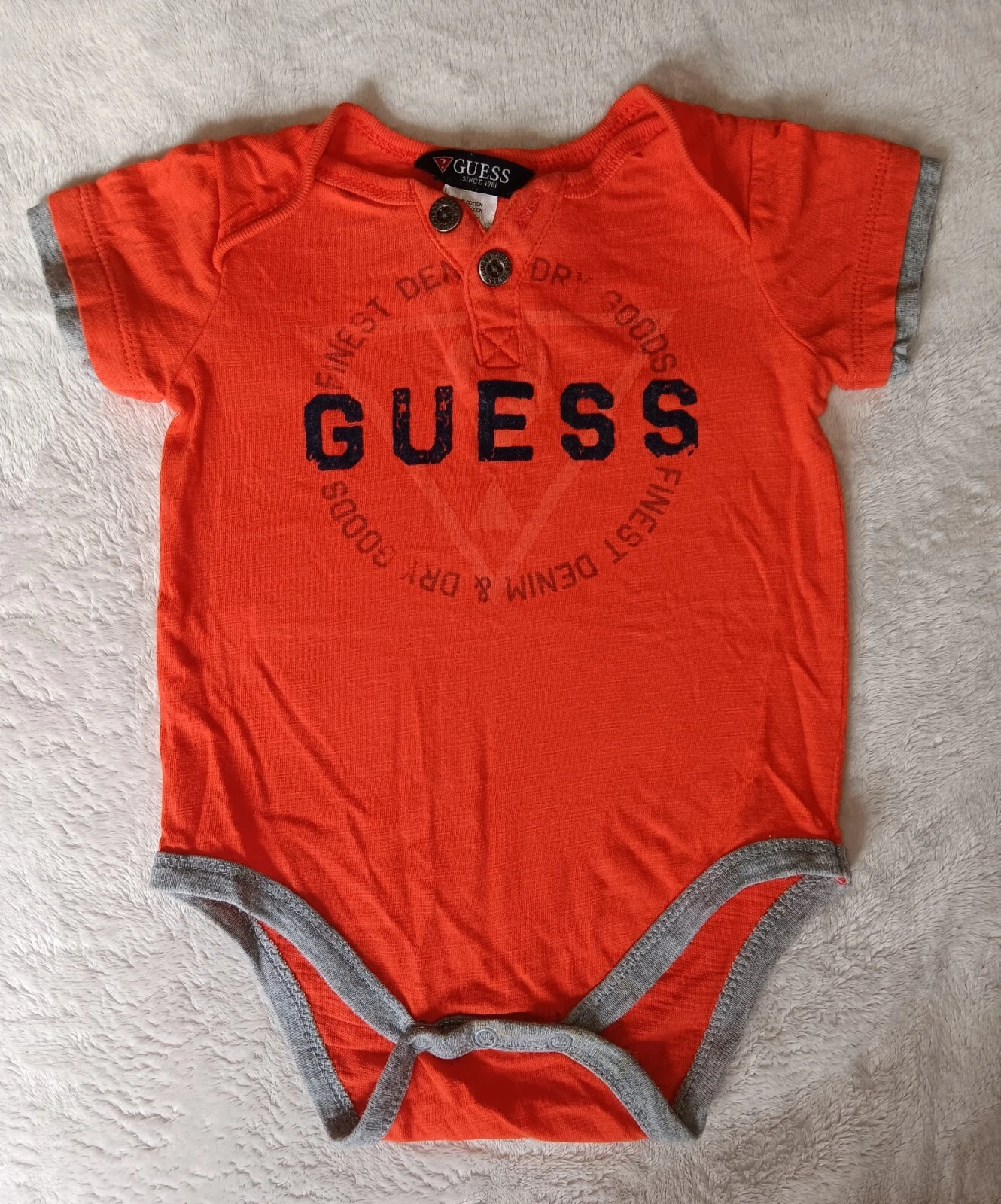 shirt 6 To 9 months New Guess Baby Orange Short Sleeve infant