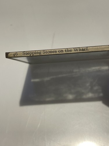 Stepping Stones On The Wharf. Magic Lantern Slide Photo England Scenery - Foto 3 di 4