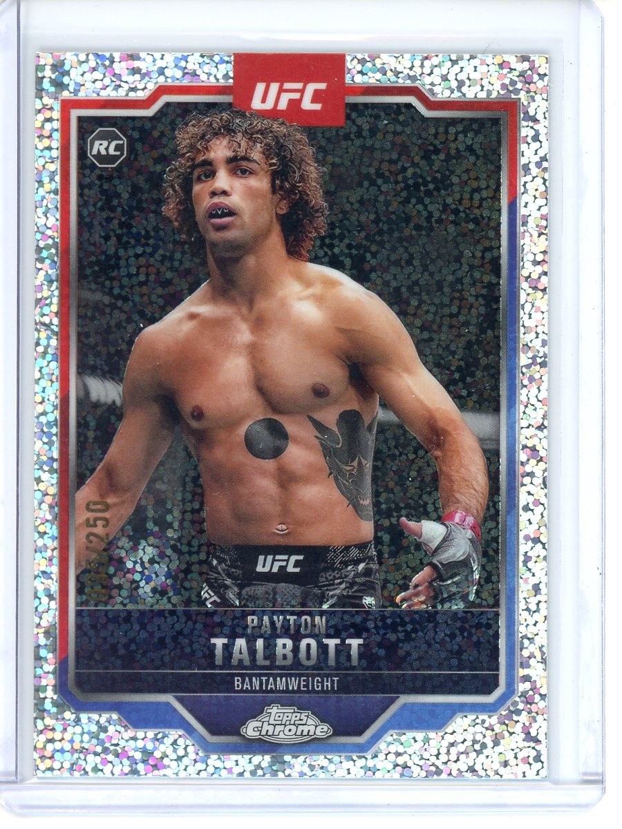 Payton Talbott Speckle Refractor Rookie /250 2025 Topps Chrome UFC #141