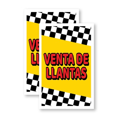 Venta De Llantas Heavy Duty A-Frame Sidewalk Sign Spanish Tire Sales Auto Store