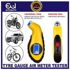 TYRE GAUGE TIRE AIR PRESSURE GUAGE LCD DIGITAL METER TESTER FOR CAR MOTORCYCLE