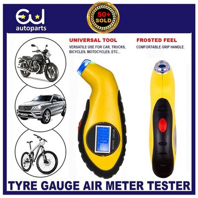 Reifenprüfer Reifenluftdruckanzeige LCD Digital Meter Tester für Auto Motorrad