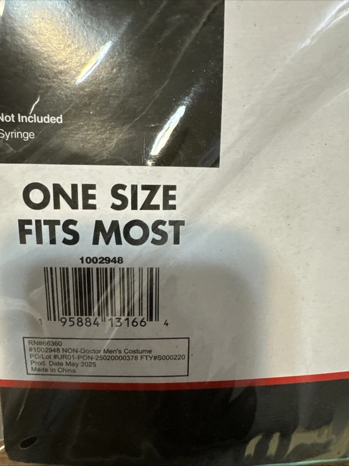 Disfraz de Doctor Cirujano Adulto Talla Única Se Ajusta a la mayoría por Rubíes Juegos de rol Foto 3 de 4