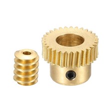 Worm Gear Set 0.5 Module 1:30 Reduction Rate(Gear-8mm Bore, Rod 1.98mm Bore)