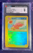 Pokemon Slowbro Aquapolis Reverse Holo Rare 33 CGC 9 MINT (Very Clean) on eBay