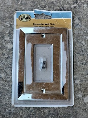 Hampton Bay Studio 1 Decora chrome metal rocker wall plate damaged packaging