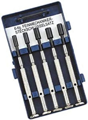 Brüder Mannesmann Feinmechaniker Steckschluesselsatz M1135-6 Set praezise