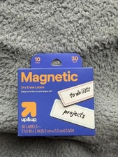 Up & Up Magnetic Dry Erase Labels 30 Count 10 Colors 2.5 x 1 in Whiteboard Tags