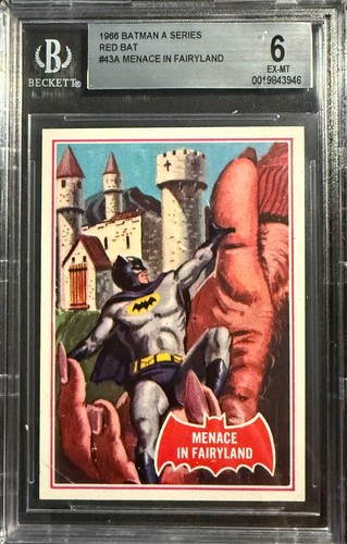 1966 Topps Batman Red Bat #43A Menace in Fairyland — BGS 6