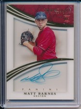 2015 IMMACULATE MATT BARNES BOSTON RED SOX AUTO AUTOGRAPH #/D /49