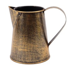 Metal Vase Decorative Shabby Pitcher Flower Holder Metal Vase with Handle2271