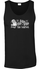 Pour The Merlot Christmas Holiday Humor Funny Drinking Drunk Joke Mens Tank