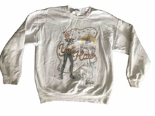 Barbie Medium White Crewneck Sweatshirt Pullover Yee Haw Junk Food Tees Retro