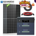 ECO-WORTHY Balkonkraftwerk 2000W mit 5,12kWh Speicher Photovoltaik Solaranlage