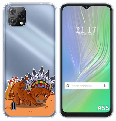 Custodia per Blackview BV9200, Silicone Case Sottile Cover TPU Caso Morbido Copertura + Pellicola Protettiva in Vetro Temperato per Blackview BV9200 (6,6) - KE1