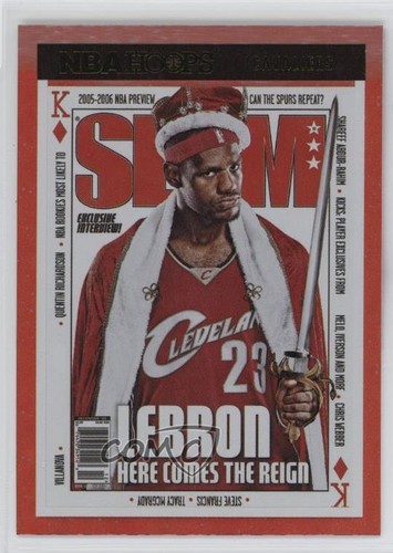 Lebron James [Holo] #93 2021 Panini Hoops SLAM card