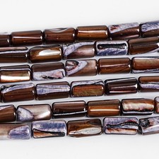 Natural AAA Brown Sardonyx Agate Tube Beads 10X5MM Gemstone Loose Beads