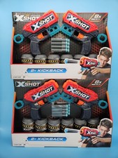 Zuru X Shot Gun Bundle Toy Guns Targets Foam Darts 2x Kickback LOT OF 2
