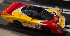 Tomy (Aurora) AFX Lighted Porsche 962C Dunlop Shell #17, Very Good Working Cond.