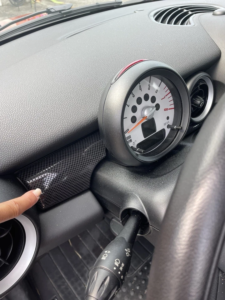 Paneles de ajuste de tablero Mini Cooper plateados Foto 4 de 4