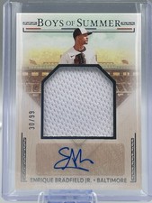 2024 Panini Boys of Summer Jersey Auto Enrique Bradfield #JMS-EBJ /99 Orioles